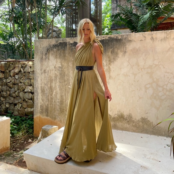 LA TROUPE COTTON GAUZY MAXI DRESS (one size) - Picture 5 of 11